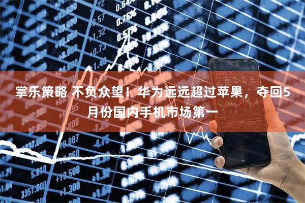 掌乐策略 不负众望！华为远远超过苹果，夺回5月份国内手机市场第一